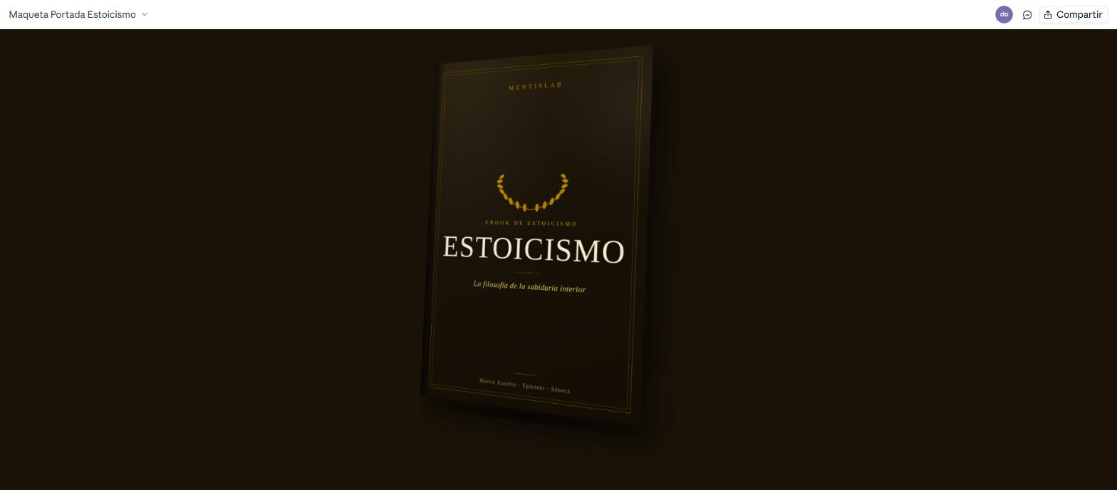 Mockup de la portada del ebook de Estoicismo